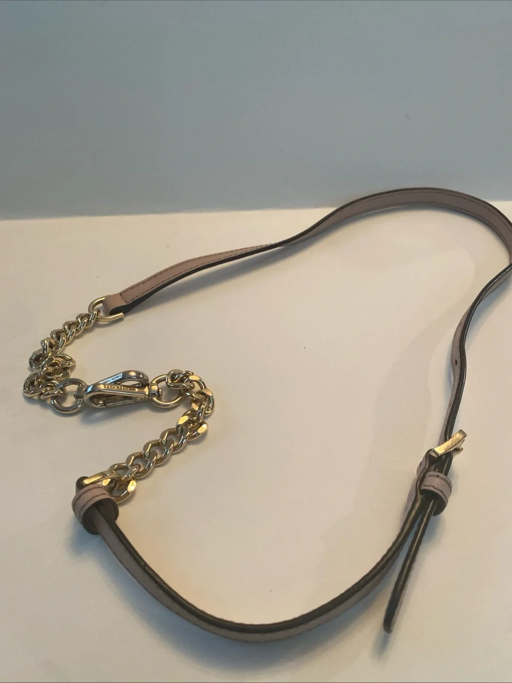 Michael Kors Tan Leather Strap with Gold Chain